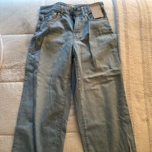 Madewell Blue Flare Wide Leg Jeans